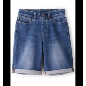 Soft Surroundings XL The Ultimate Short Pull On Relaxed Denim Stretch